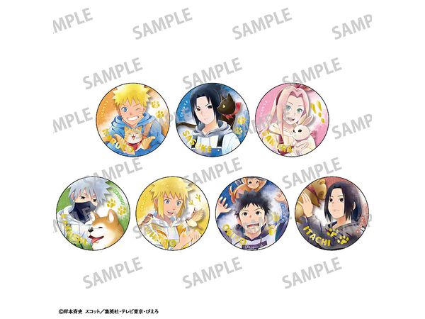 NARUTO-ナルト- 疾風伝:  1Box 7pcs トレーディング箔押し缶バッジ / 少年期 x アニマル / カミアニTOUCH
