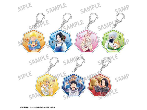 NARUTO-ナルト- 疾風伝:  1Box 7pcs トレーディングアクリルキーホルダー / 少年期 x アニマル / カミアニTOUCH