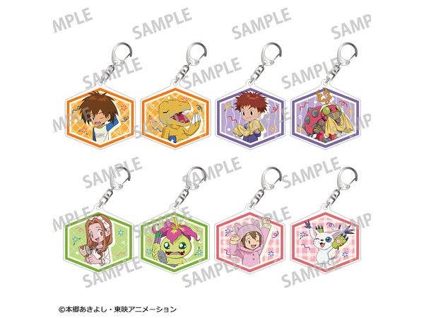 デジモンアドベンチャー: トレーディングアクリルキーホルダーvol.1 / 寝起き 1Box 8pcs