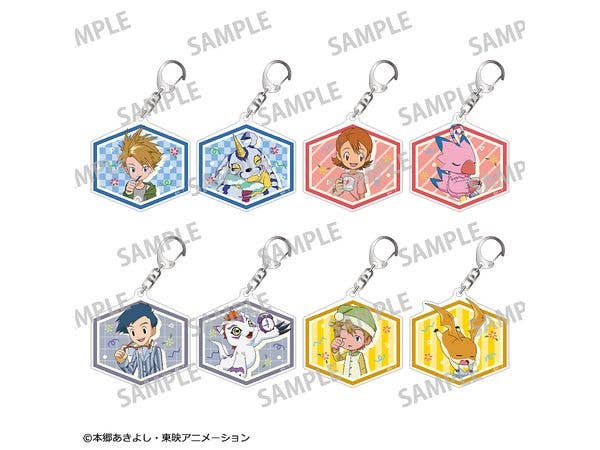 デジモンアドベンチャー: トレーディングアクリルキーホルダーvol.2 / 寝起き 1Box 8pcs