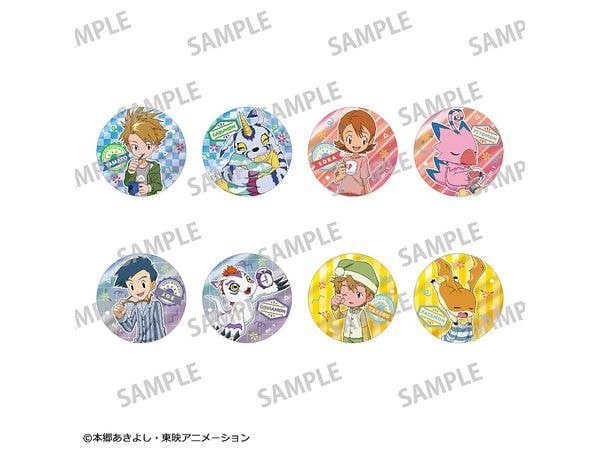 デジモンアドベンチャー: トレーディングメタリック缶バッジvol.2 / 寝起き 1Box 8pcs