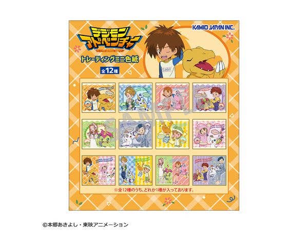 デジモンアドベンチャー: トレーディングミニ色紙 / 寝起き 1Box 12pcs