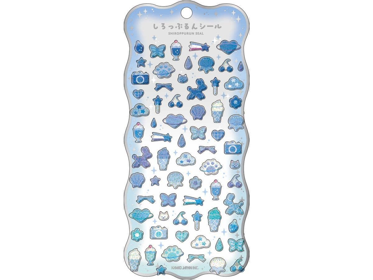 しろっぷるんシール / あおっぷるん
