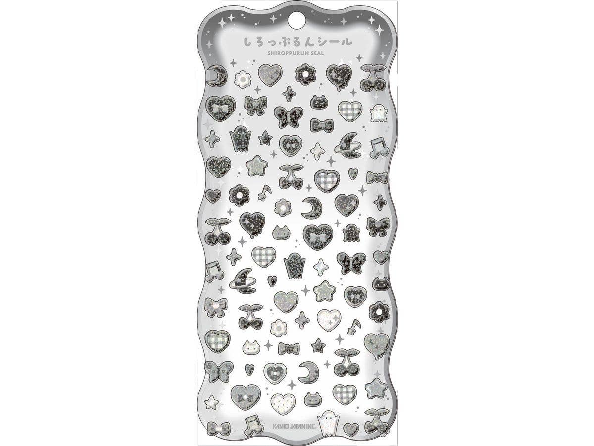 しろっぷるんシール / ものくろっぷる