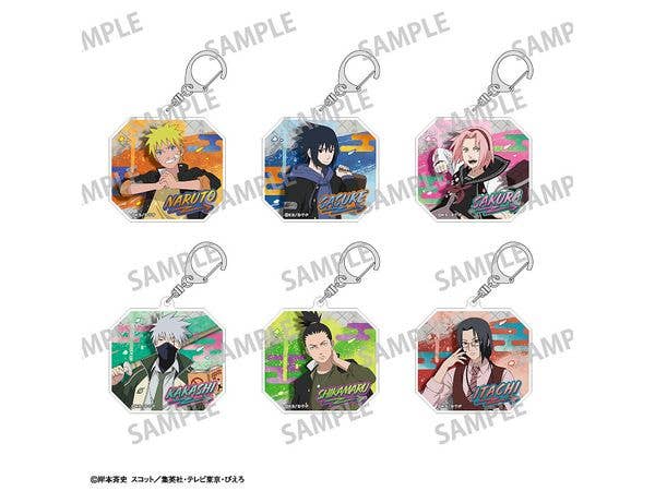 NARUTO-ナルト- 疾風伝: トレーディングアクリルキーホルダー / 学園 1Box 6pcs