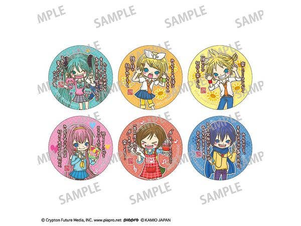 初音ミク x ラブ友: トレーディング缶バッジ 1Box 6pcs