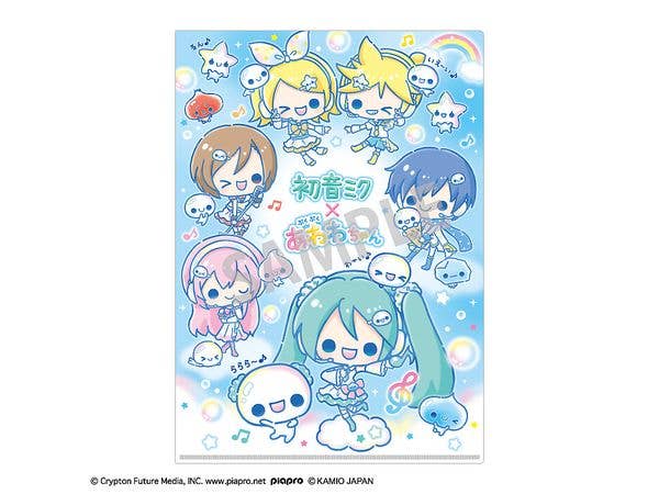 初音ミク x ぷくぷくあわわちゃん: A4シングルクリアファイル