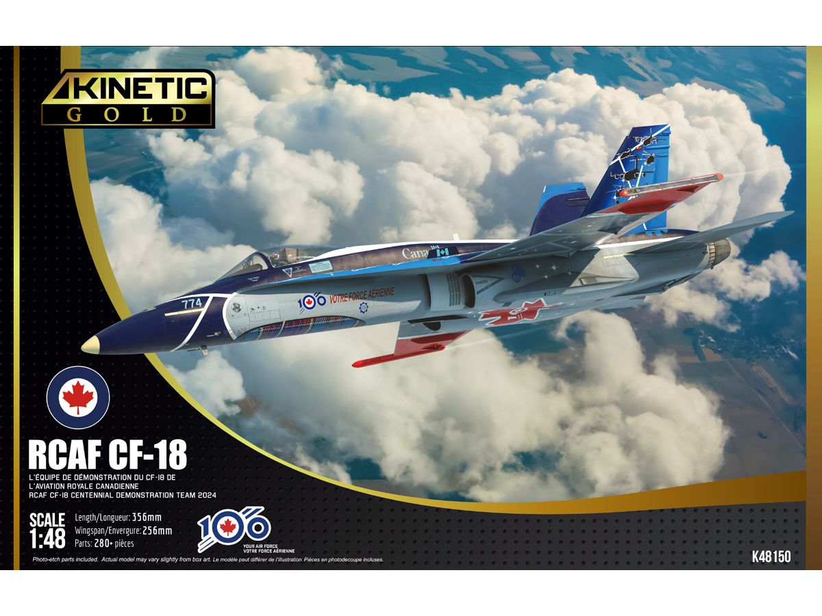 1/48 カナダ空軍 CF-18 カナダ空軍 設立100年周年 デモチーム