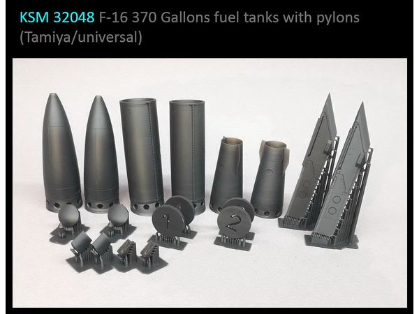 1/32 F-16用 370ガロン増槽w/パイロン (2個入り)