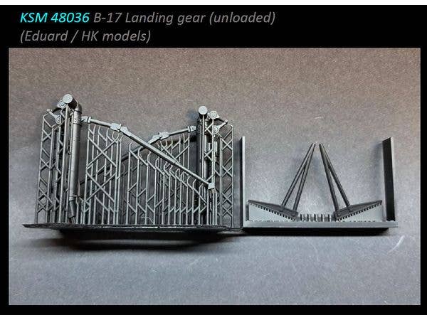 1/48 B-17 フライングフォートレス着陸装置主脚 (駐機時、無搭載状態) (HKモデル用)