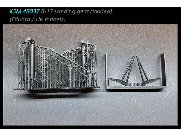 1/48 B-17 フライングフォートレス着陸装置主脚 (駐機時、最大搭載状態) (HKモデル用)
