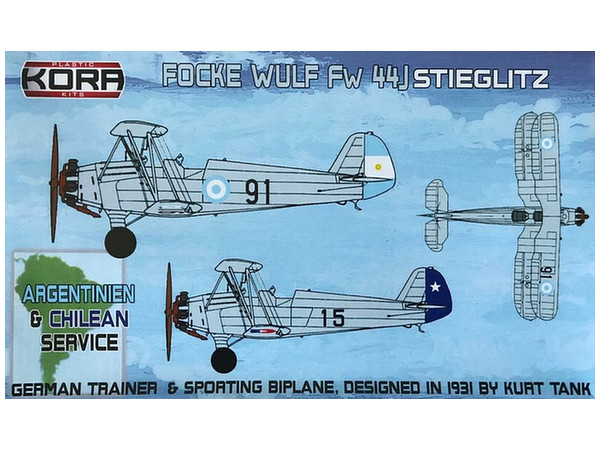 1/72 フォッケウルフ Fw 44J "アルゼンチン・チリ"