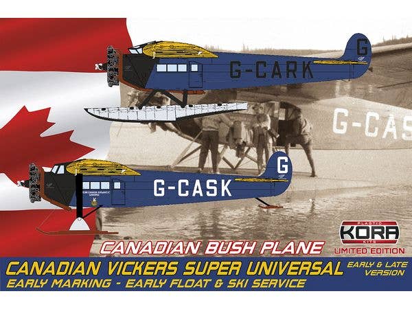 1/72 ビッカースカナダ スーパーユニバーサル水上機・雪上機 (初期型・後期型) カナダ初期仕様