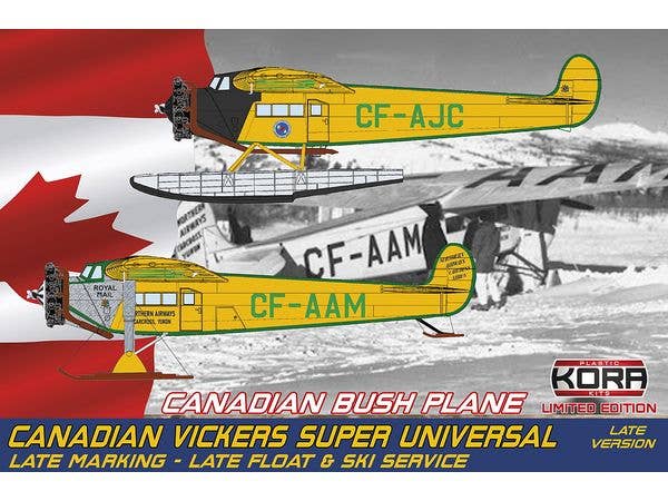 1/72 ビッカースカナダ スーパーユニバーサル水上機・雪上機 (後期型) カナダ後期仕様