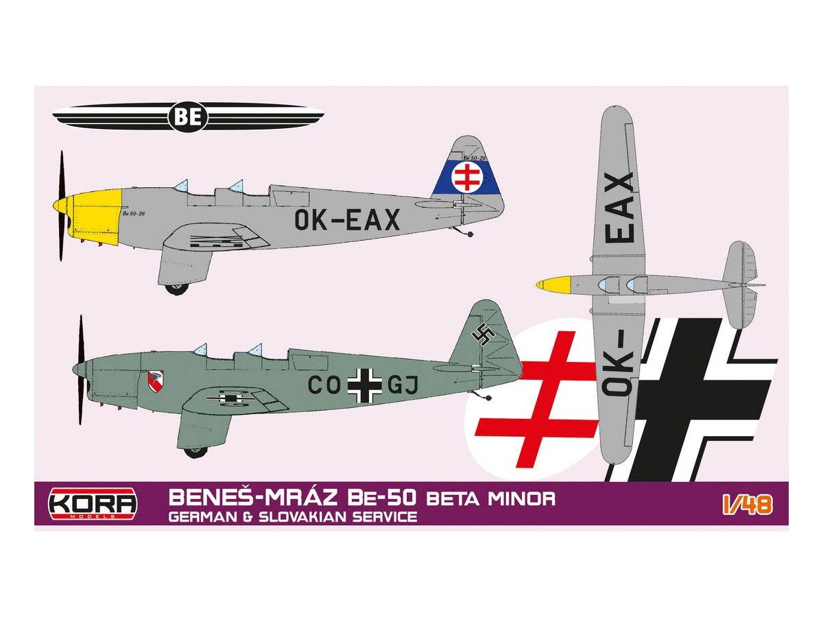 1/48 ベネシュ・ムラーズ Be-50 ベータマイナー ドイツ軍・スロバキア軍