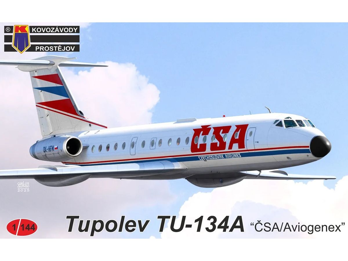 1/144 Tu-134A 旅客機 チェコ航空/アビオジェネックス航空