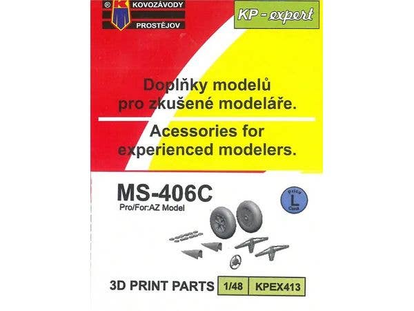 1/48 モラーヌソルニエ MS-406C ディテールアップパーツセット (KPモデル/フライ用)