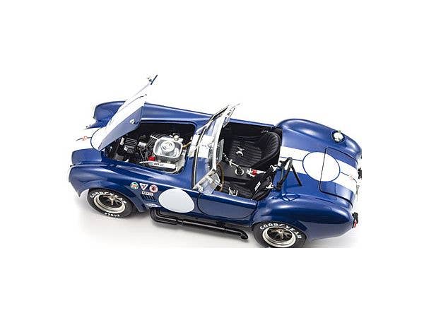コブラ オープンカー 青と白のストライプ　１／１８スケール 1/18 シェルビー コブラ 427S/C (ブルー / ホワイトストライプ