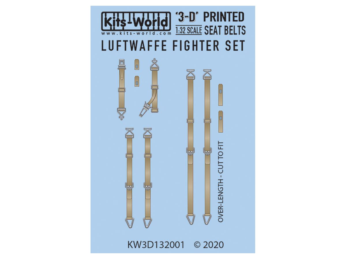 1/32 WW.II ドイツ軍 戦闘機 シートベルトセット(3Dデカール)