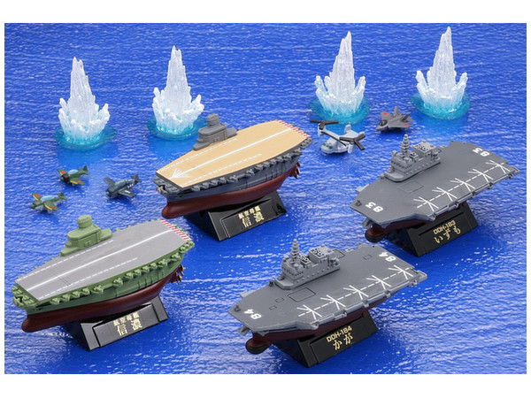 miniQ ワールドシップデフォルメ第3弾 幻の空母・信濃と航空機搭載護衛艦編 1Box 8pcs