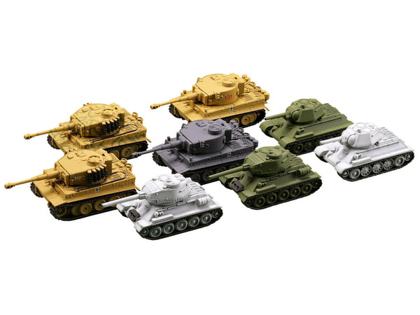 miniQワールドタンクディフォルメ7 激闘東部戦線編ティーガーVS T-34 1Box 8pcs