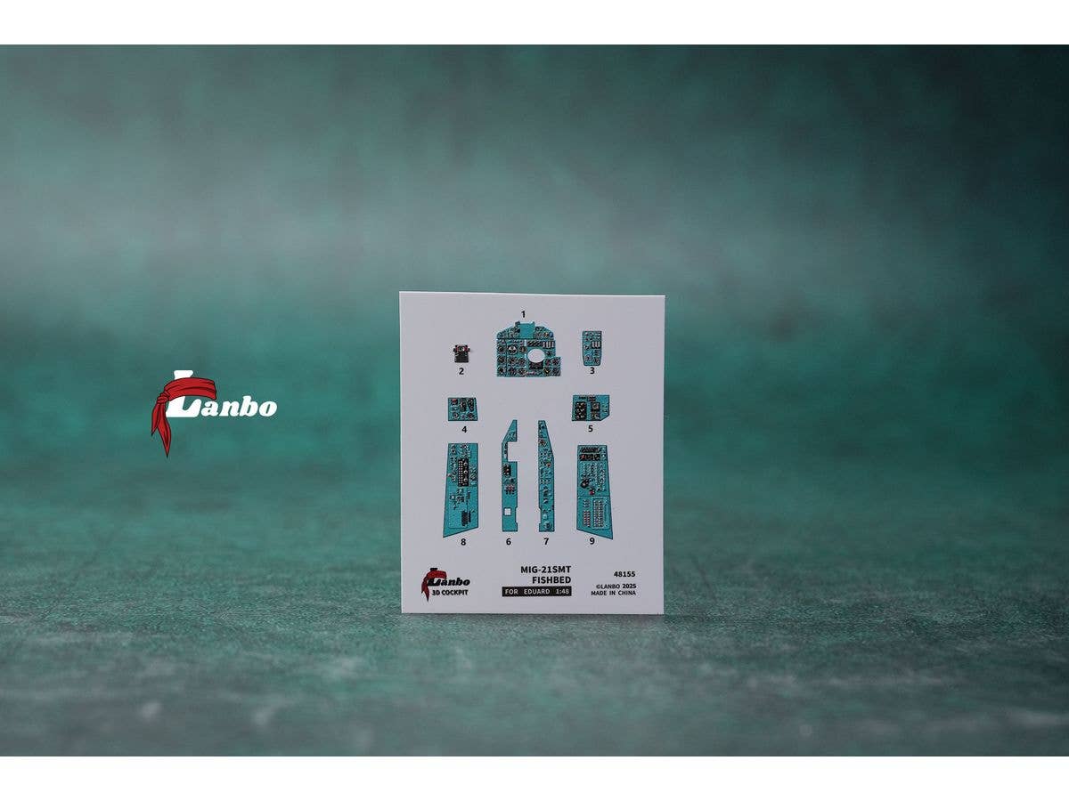 1/48 MiG-21SMT 内装3Dデカール (エデュアルド用)