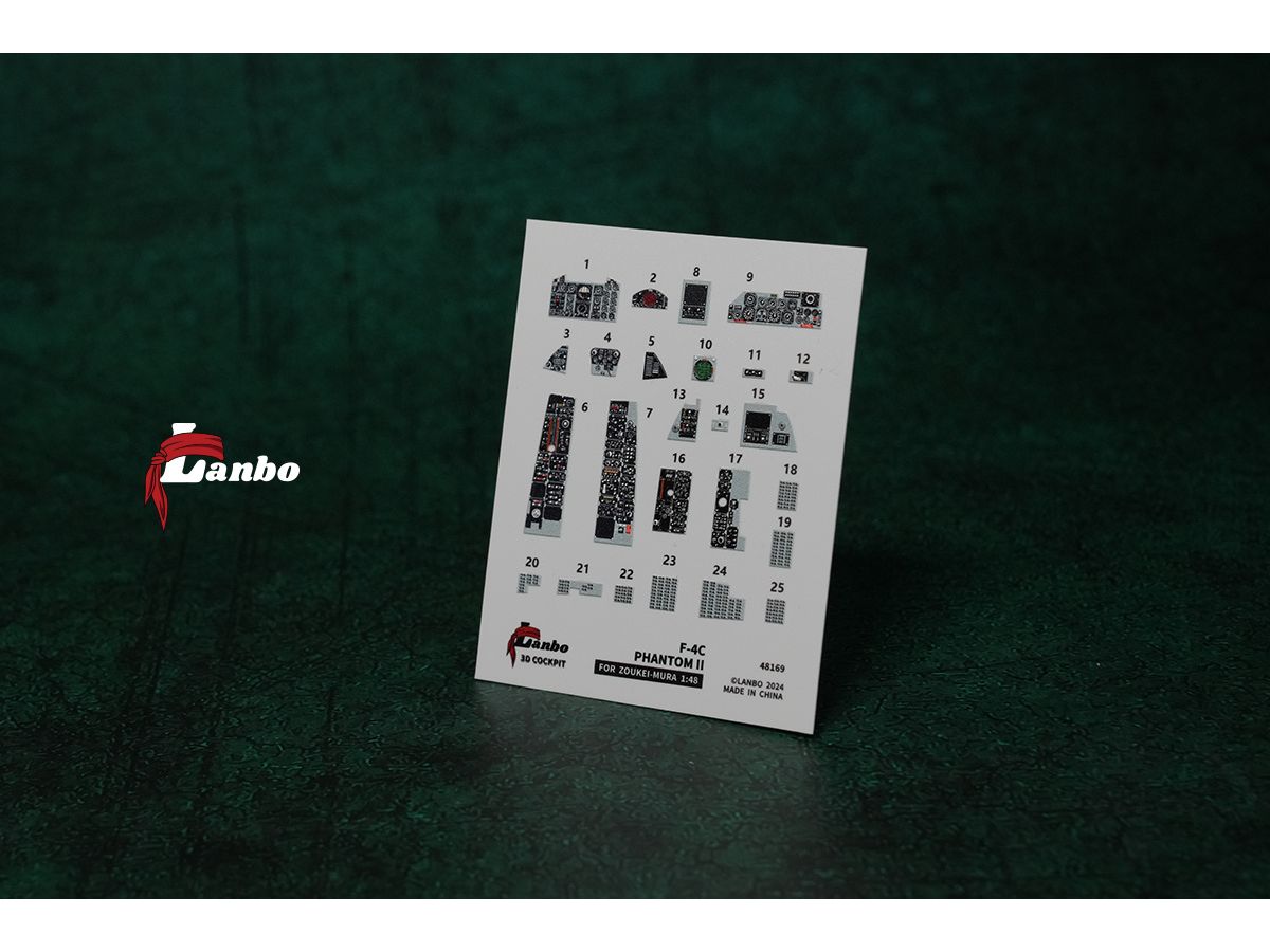 1/48 F-4C ファントムII 内装3Dデカール (造形村用)