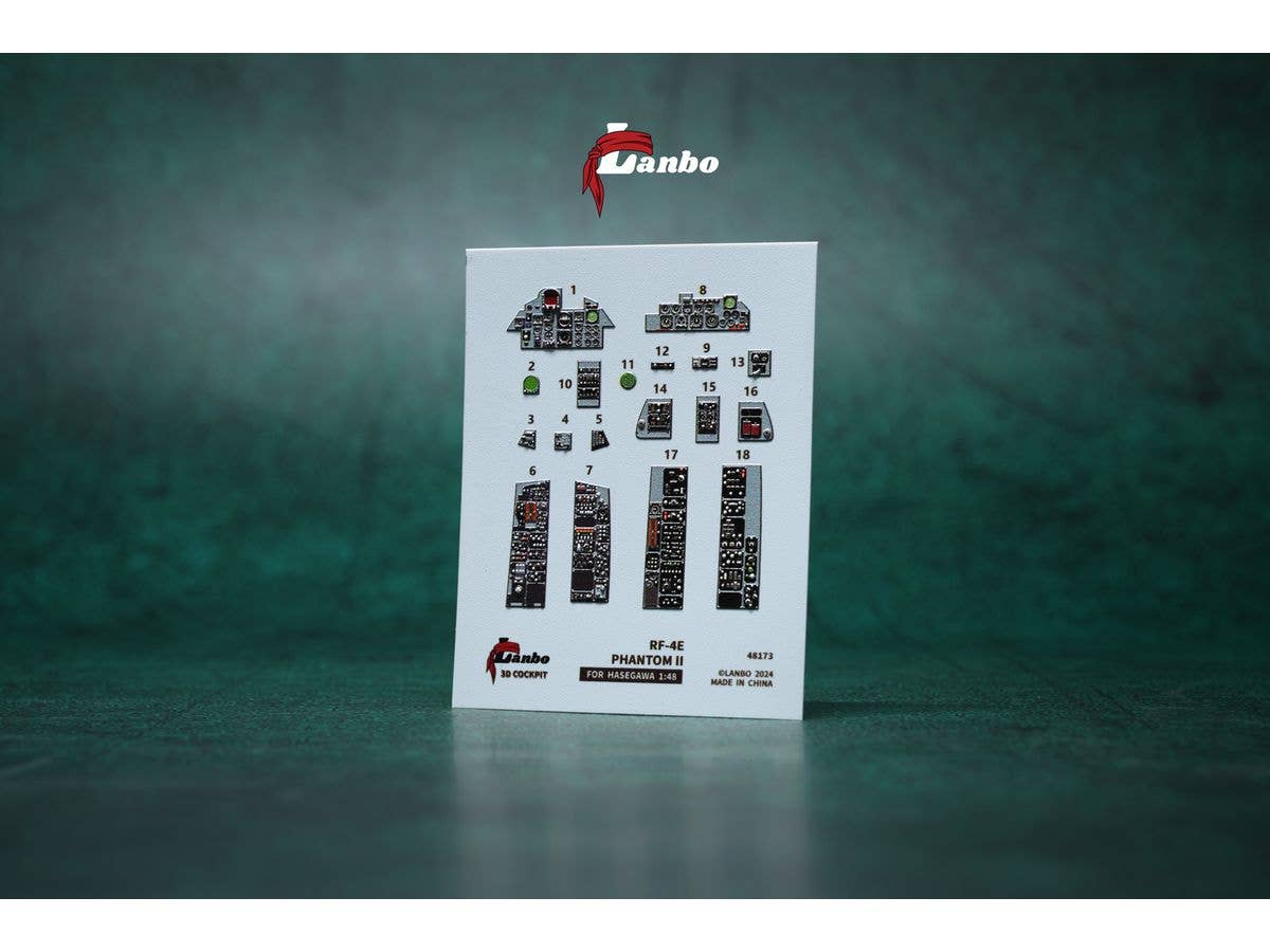 1/48 RF-4E ファントムII 内装3Dデカール (ハセガワ用)