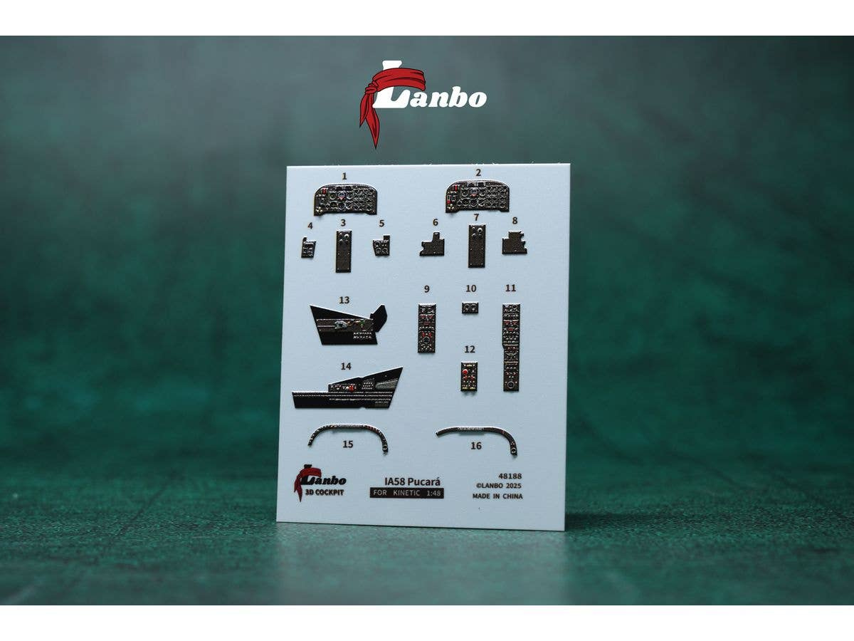 1/48 IA-58 内装3Dデカール (キネティック用)