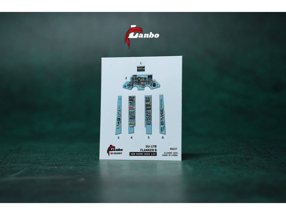 1/48 Su-27B 内装3Dデカール (ホビーボス用)