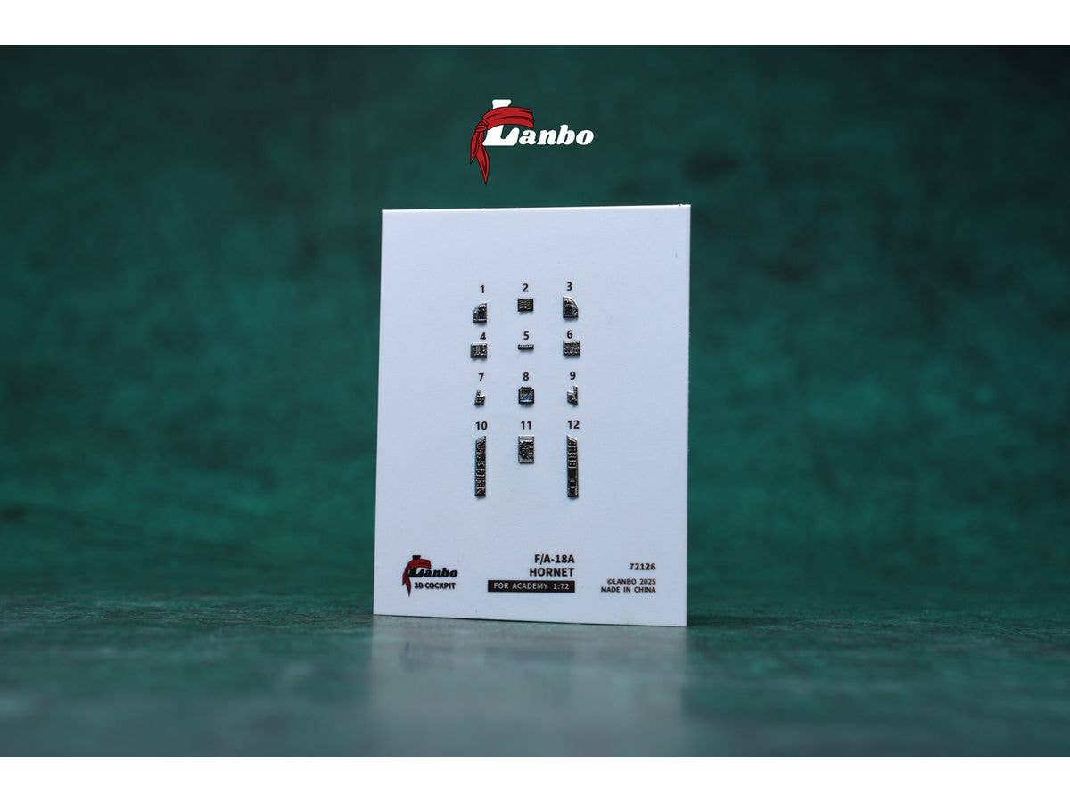 1/72 F/A-18A 内装3Dデカール(アカデミー用)