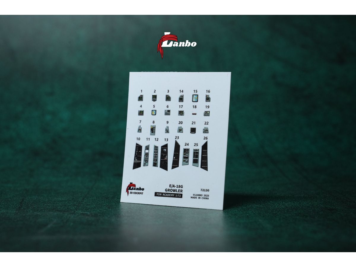 1/72 EA-18G 内装3Dデカール (アカデミー用)