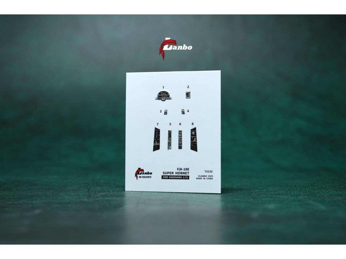 1/72 F/A-18E 内装3Dデカール (ハセガワ用)