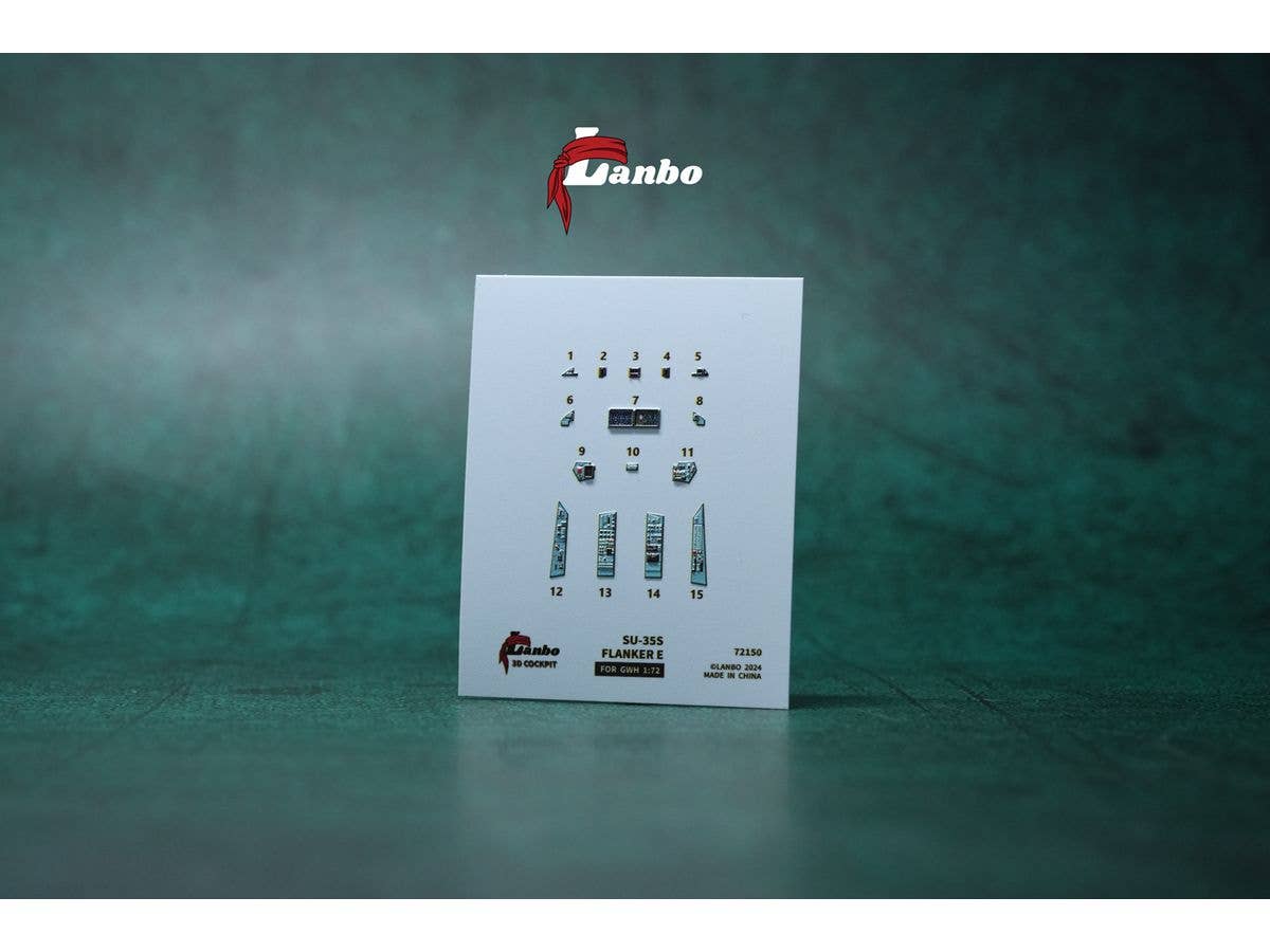 1/72 Su-35S 内装3Dデカール (グレートウォール用)