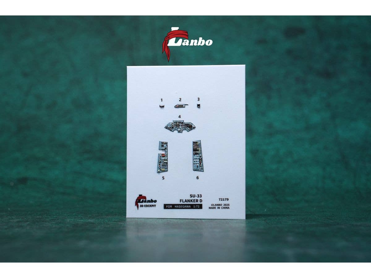 1/72 Su-33 フランカーD内装3Dデカール (ハセガワ用)