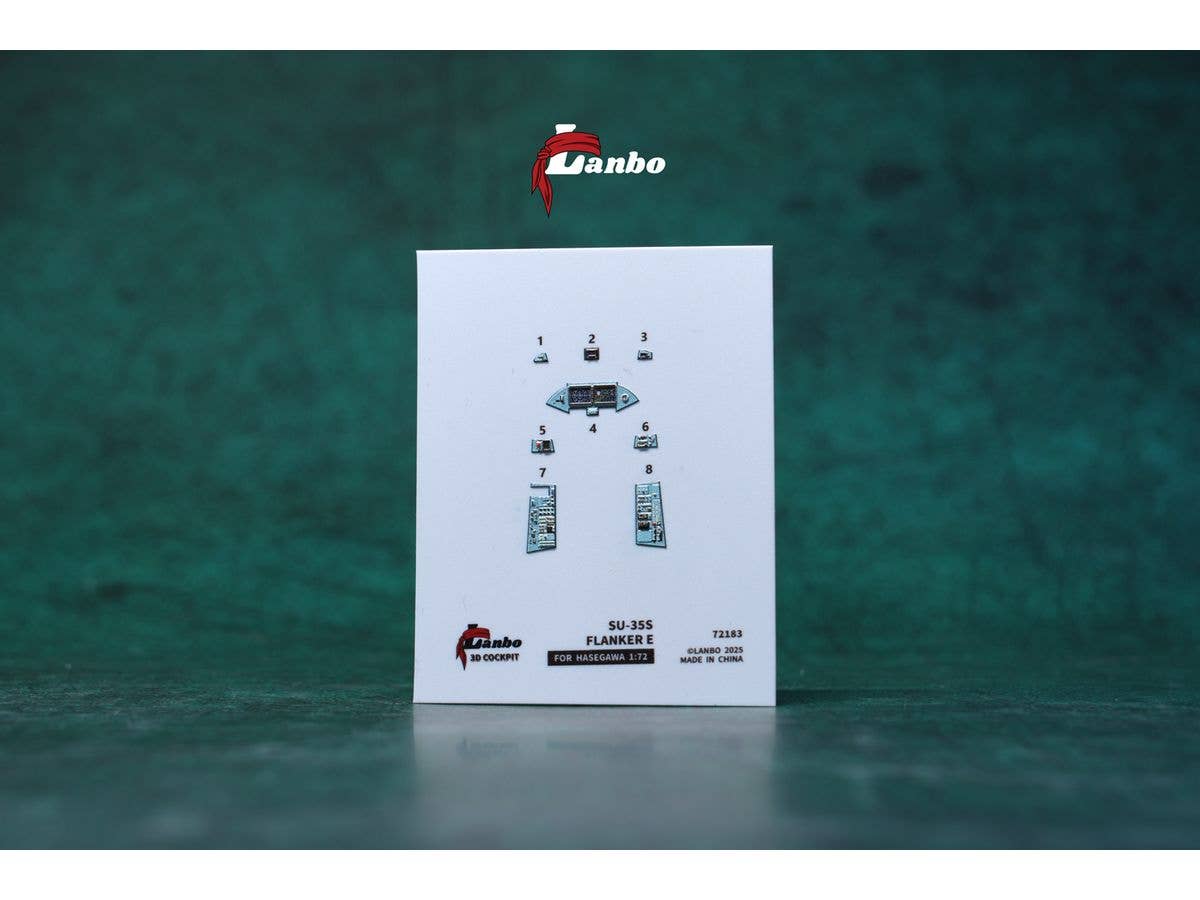 1/72 Su-35S フランカーE内装3Dデカール (ハセガワ用)