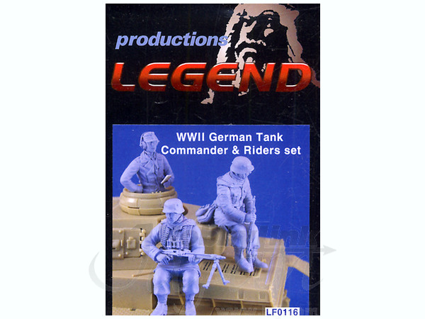 1/35 WWII ドイツ軍 戦車クルーとライダーセット