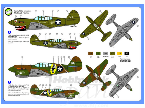 1/72 カーチス P-40E ウォホーク (撃墜王)