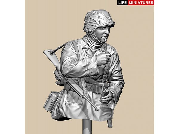 1/10 (200mm)バスト WWII ドイツ ポトー迎撃戦 ハンセン戦闘団のM1カービンを持つ小銃手 バルジの戦い1944 胸像