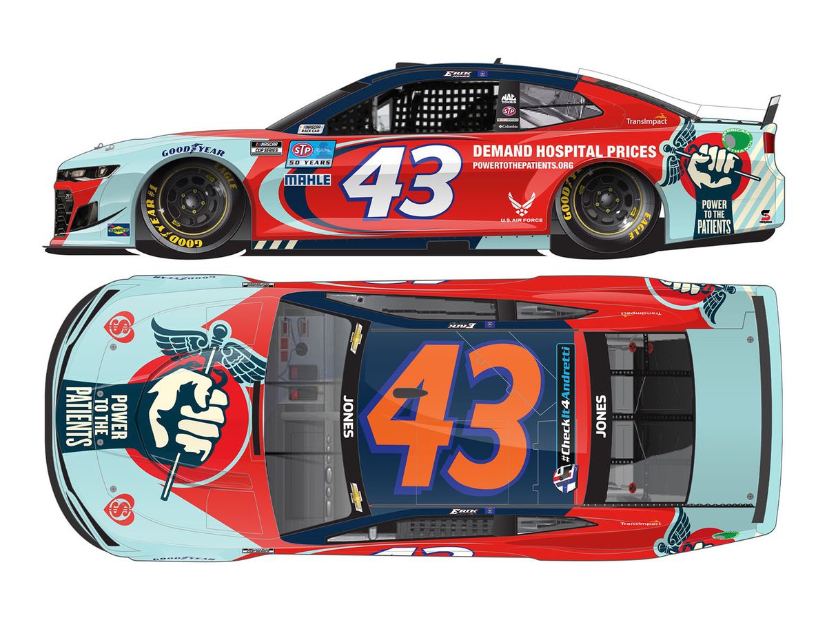 1/64 エリック・ジョーンズ #43 Power to the Patients シボレー カマロ NASCAR 2021