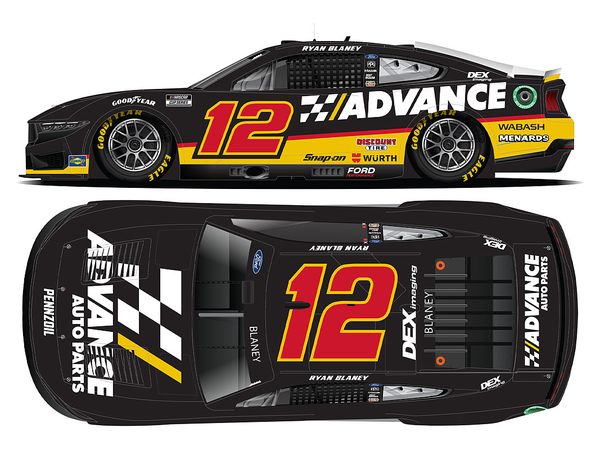 1/64 ADVANCE AUTO PARTS 2025 フォード マスタング ライアン･ブレイニー #12