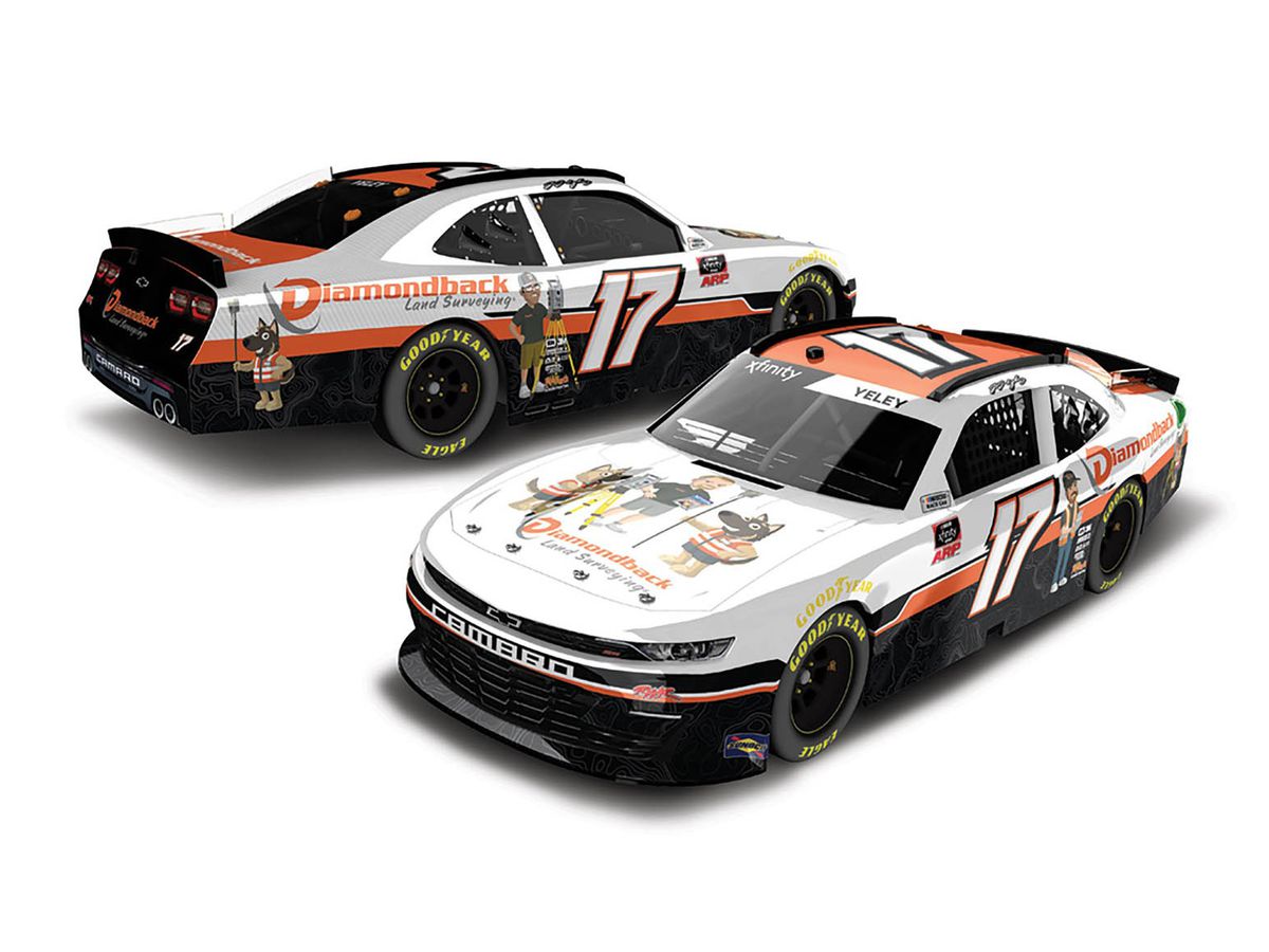 1/64 J.J.イェリー #17 ダイアモンドバック・ランド・サーヴィング シボレー カマロ NASCAR Xfinityシリーズ 2021