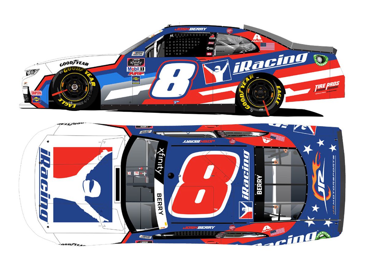 1/64 ジョシュ・ベリー #8 アイレーシング シボレー カマロ NASCAR Xfinityシリーズ 2021