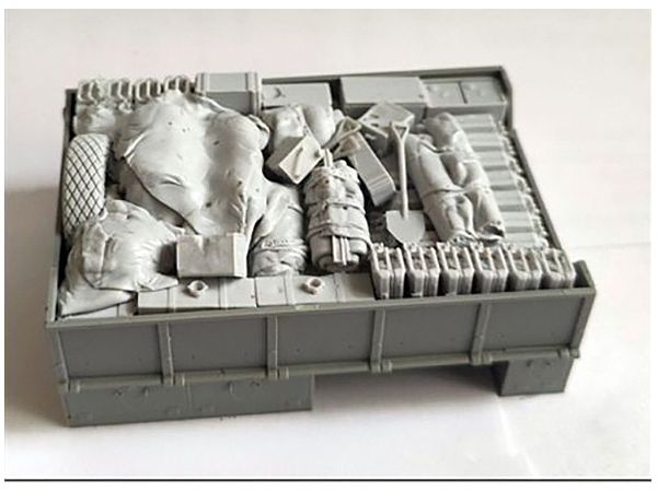 1/35 英・LRDGフォードF30用車載満載装備品・6パーツ・デカール&PE・レジン&3Dパーツ