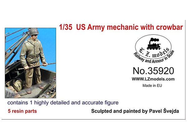 1/35 WWII 米 カナテコを持つメカニック