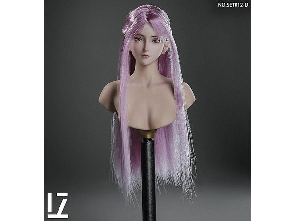 1/6 女性ヘッド D (Light Purple Hair)