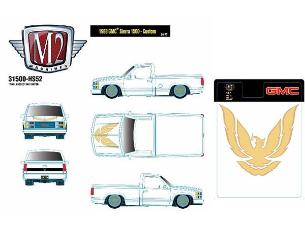1/64 M2 Machines 1988 GMC Sierra 1500 - Custom