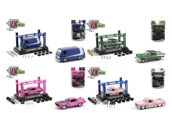 1/64 M2 Machines Model Kit Release 31 1Box 4pcs