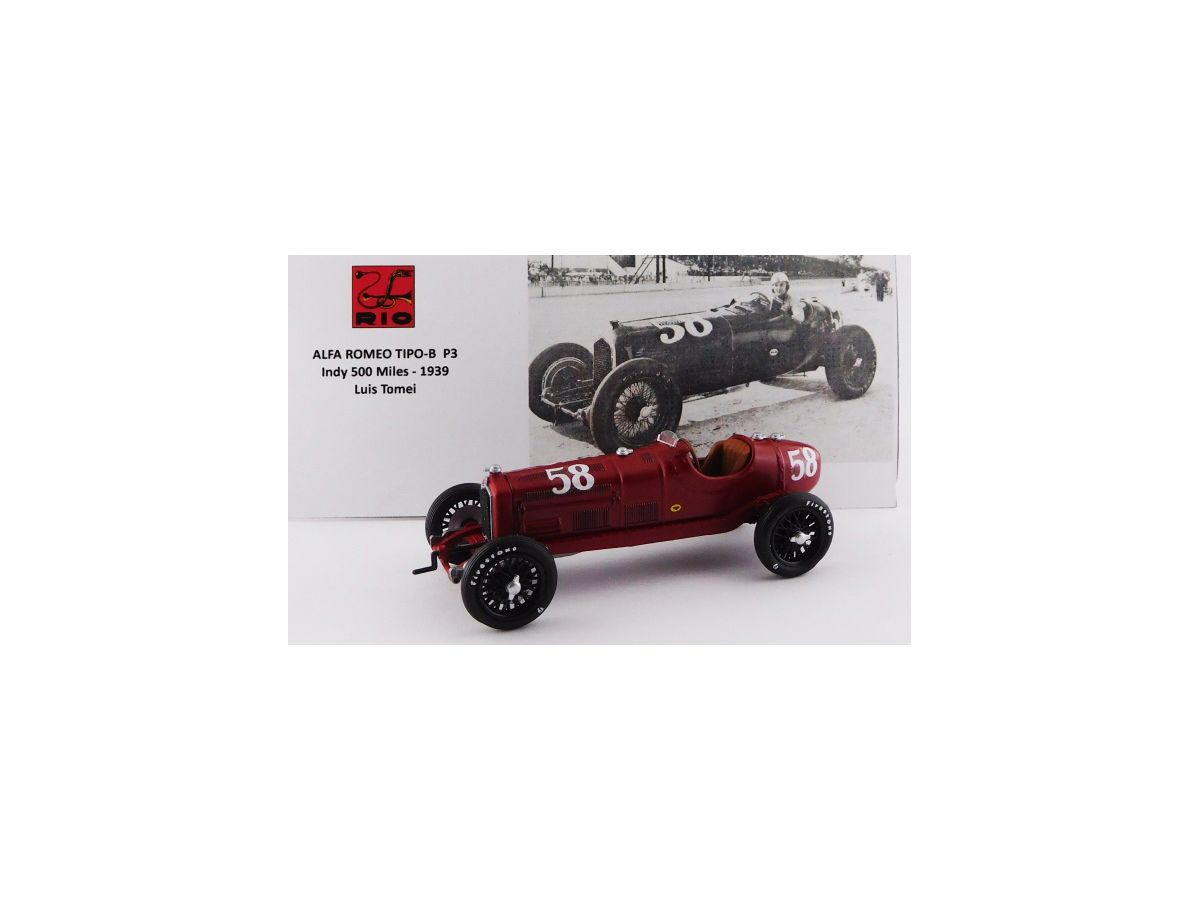 1/43 アルファロメオ P3 インディ500マイル 1939 #58 Luis Tomei