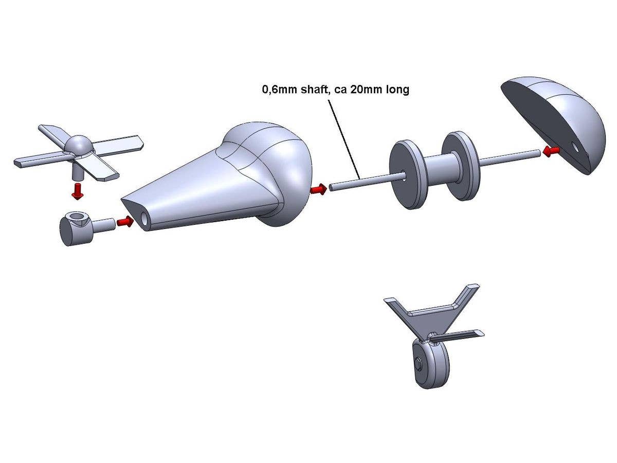 1/48 サーブ B17 標的曳航ウィンチ (タラングス用)